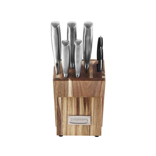 Cuisinart C77SS7P 7 Pc. Stainless Prep Set in Acacia Wood Block EasyOptionXY LLC