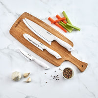 Cuisinart Classic 3pc White Triple Rivet 3pc Chef Knife Set, CEW3R-3PCS3 EasyOptionXY LLC