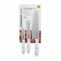 Cuisinart Classic 3pc White Triple Rivet 3pc Chef Knife Set, CEW3R-3PCS3 EasyOptionXY LLC