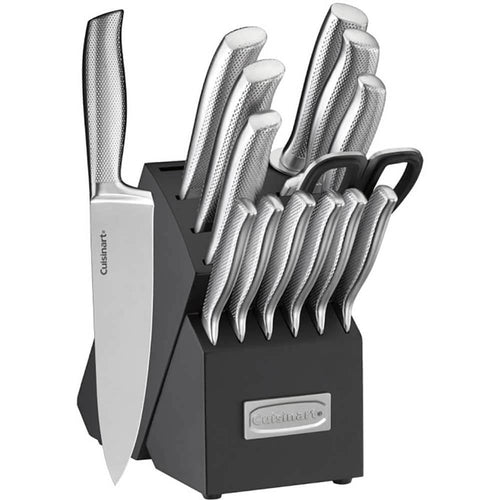 Cuisinart C77SS15PG 15PK 15-Piece Stainless Steel Hollow Handle Cutlery Block Set EasyOptionXY LLC