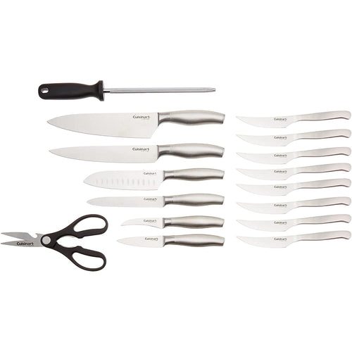 Cuisinart 17-Piece Stainless Steel Block Set EasyOptionXY LLC
