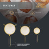 Thyme & Table 3-Piece Fine Mesh Gold Strainer Set EasyOptionXY LLC