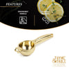 Thyme & Table Hand Held Gold Manual Juicer Citrus Squeezer EasyOptionXY LLC