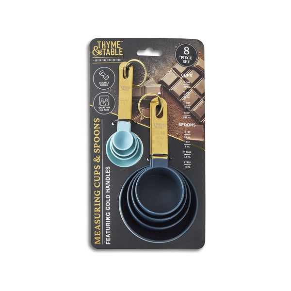 Thyme & Table 8-Piece Measuring Cup and Spoon Set EasyOptionXY LLC
