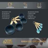 Thyme & Table 8-Piece Measuring Cup and Spoon Set EasyOptionXY LLC