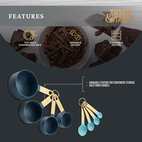 Thyme & Table 8-Piece Measuring Cup and Spoon Set EasyOptionXY LLC