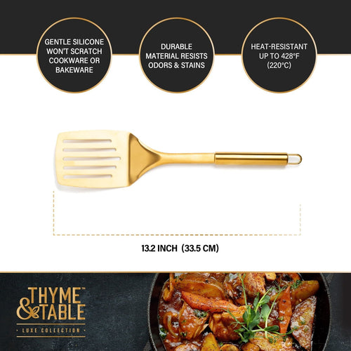 Thyme & Table Stainless Steel Slotted Turner EasyOptionXY LLC