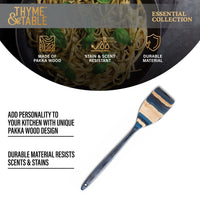 Thyme & Table Pakka Wood Turner, Blue EasyOptionXY LLC