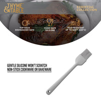 Thyme & Table Silicone Basting Brush, Gray EasyOptionXY LLC