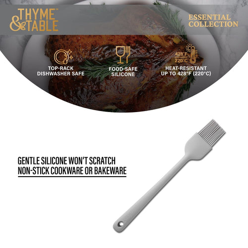 Thyme & Table Silicone Basting Brush, Gray EasyOptionXY LLC