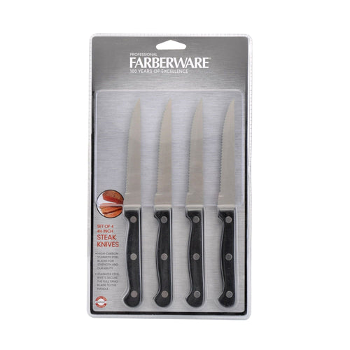 Farberware Traditions 4-piece Stamped Triple Rivet Steak Knife Set EasyOptionXY LLC