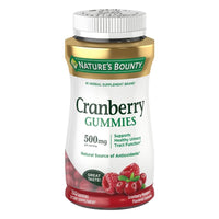Nature's Bounty Cranberry Gummies; Cran-Raspberry Flavor; 500 mg; 150 Count EasyOptionXY LLC