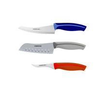 Farberware Precise Slice Utility Kitchen Knife Set, 3 Piece, Razor Sharp Knives with Ergonomic Handles, Multicolor EasyOptionXY LLC