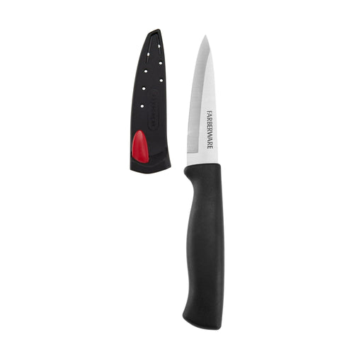 Farberware Edgekeeper Classic 3.5-inch Paring Knife with Black Self-Sharpening Sleeve and Handle EasyOptionXY LLC