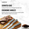 Farberware Professional 4-piece Forged Textured Stainless Steel Steak Knife Set EasyOptionXY LLC