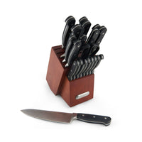 Farberware Edgekeeper 21-piece Forged Tripe-Riveted Knife Block Set with Built-in Sharpener EasyOptionXY LLC