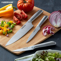Farberware Professional 3-piece Forged Textured Stainless Steel Knife Set EasyOptionXY LLC