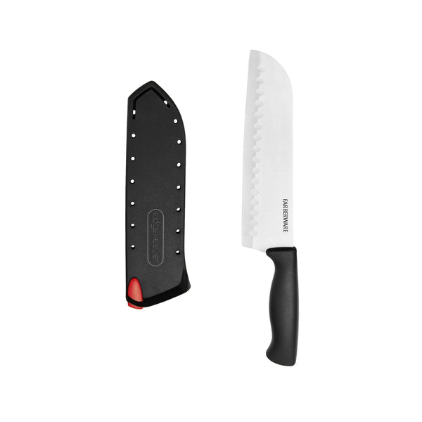 Farberware Edgekeeper 7-inch Santoku Plastic Handle with Sheath EasyOptionXY LLC