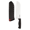 Farberware Edgekeeper 7-inch Santoku Black Knife with Self-Sharpening Sleeve EasyOptionXY LLC