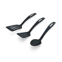 Farberware Set of 3 Nylon Tools, Slotted Turner, Short Turner, Basting Spoon Black EasyOptionXY LLC