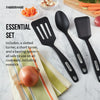 Farberware Set of 3 Nylon Tools, Slotted Turner, Short Turner, Basting Spoon Black EasyOptionXY LLC