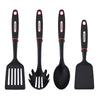 Farberware Soft Grips Set-4 Slotted Turner, Turner, Basting Spoon, and Pasta Server, Black EasyOptionXY LLC