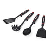Farberware Soft Grips Set-4 Slotted Turner, Turner, Basting Spoon, and Pasta Server, Black EasyOptionXY LLC
