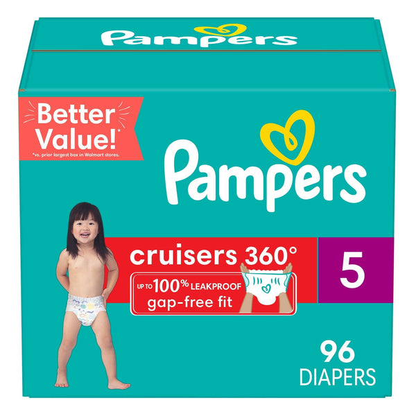 Pampers Cruisers 360 Fit Diapers Size 5, 96 Count EasyOptionXY LLC