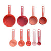Farberware Measuring Cups and Spoons Set, 9 Piece - Coral Ombre EasyOptionXY LLC