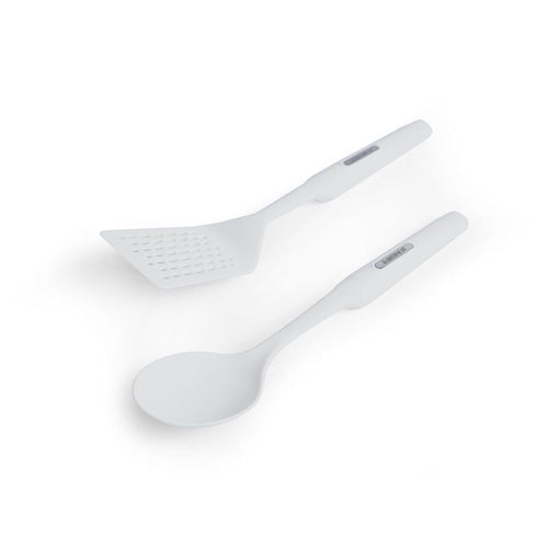 Farberware Professional Slotted Turner and Basting Spoon, White EasyOptionXY LLC