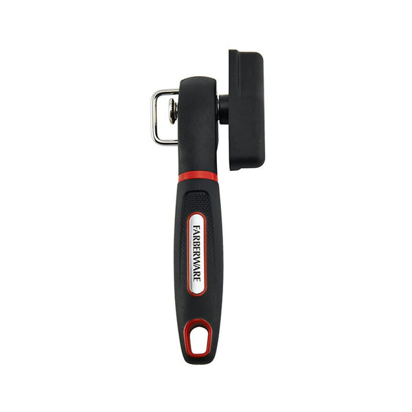 Farberware Soft Grips Safety Can Opener in Black with Red Accents EasyOptionXY LLC