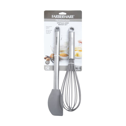 Farberware Professional Whisk and Spatula Set, Gray EasyOptionXY LLC