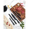 D.Perlla Knife Set 7 Pieces, Lightweight Black Coating Cutlery Knife Set with Soft Handle Scissors and Round Knife Block EasyOptionXY LLC