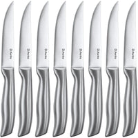 D.Perlla Steak Knives, Non Serrated Stainless Steel Sharp Steak Knife Set of 8 with Gift Box EasyOptionXY LLC