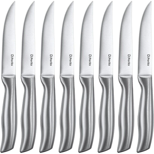 D.Perlla Steak Knives, Non Serrated Stainless Steel Sharp Steak Knife Set of 8 with Gift Box EasyOptionXY LLC