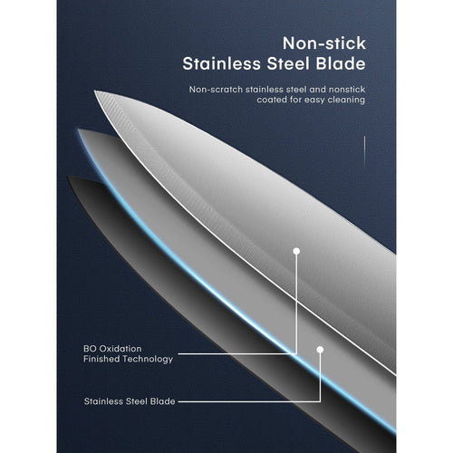 15 Pieces Knife Set with Block, BO Oxidation Stainless Steel Knife Set, Super Sharp Knife Block Set, Non-slip Handle EasyOptionXY LLC