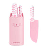 Hecef Cute Kitchen Knife Set with Block Scissors, 5-Piece Pink Cat Claw Sharp Chopping Chef Knives EasyOptionXY LLC