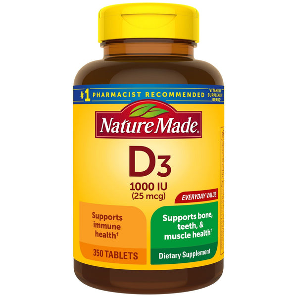 Nature Made Vitamin D3 1000 IU (25 mcg) Tablets; 350 Count EasyOptionXY LLC