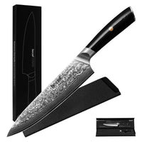 Hecef Chef Knife, 8 inch Japanese Damascus Steel Kitchen Knife, Professional Extra Sharp VG10 Knife EasyOptionXY LLC