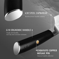 Hecef Chef Knife, 8 inch Japanese Damascus Steel Kitchen Knife, Professional Extra Sharp VG10 Knife EasyOptionXY LLC