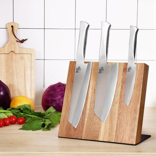 Dimoedge 3-Piece Chef Knife Set, High Carbon Steel Ultra Sharp Professional Japanese Kitchen Knife EasyOptionXY LLC