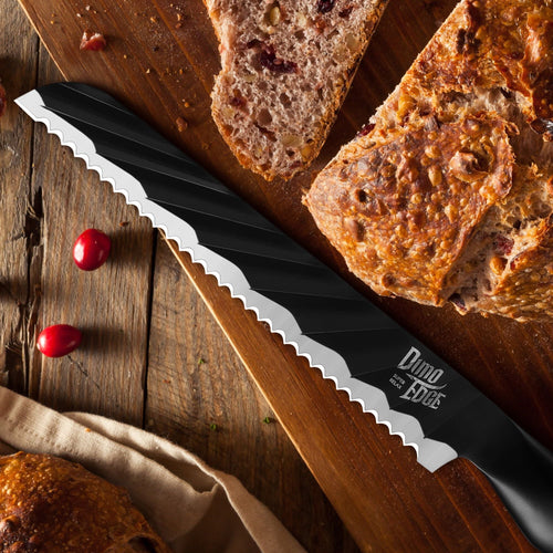 Dimoedge Knife Block Set, 13 Pieces Ultra Sharp Chef Knife with Block, Build-in Sharpener EasyOptionXY LLC