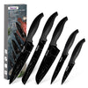 Hecef 5-Piece Kitchen Knife Set, Non-stick Marble Pattern Coated Sharp Stainless Steel Chef Knives EasyOptionXY LLC