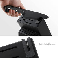 McCook MC701 Dishwasher Safe Black Knife Sets, 26 Pcs EasyOptionXY LLC