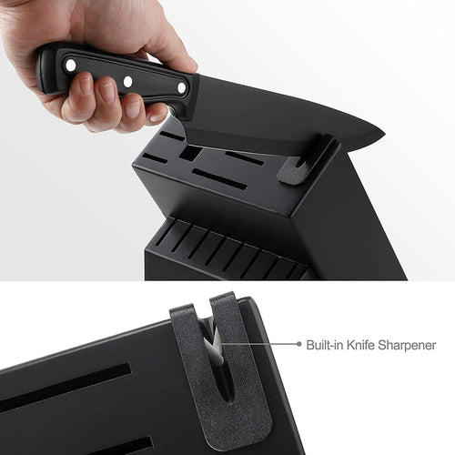 McCook MC701 Dishwasher Safe Black Knife Sets, 26 Pcs EasyOptionXY LLC