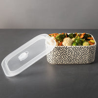 Thyme & Table 4-piece Square Ceramic Baking Dish & Lid Set, Dot EasyOptionXY LLC