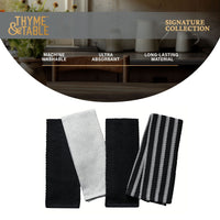 Thyme & Table 4-Piece Set Kitchen Towels, Dot EasyOptionXY LLC