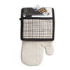 Thyme & Table 2-Pack Kitchen Set Oven Mit and Pot Holder, Crosshatch EasyOptionXY LLC