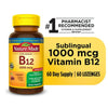 Nature Made Vitamin B12 Sublingual Sugar Free Micro-Lozenges; 1000 mcg; 60 Count EasyOptionXY LLC