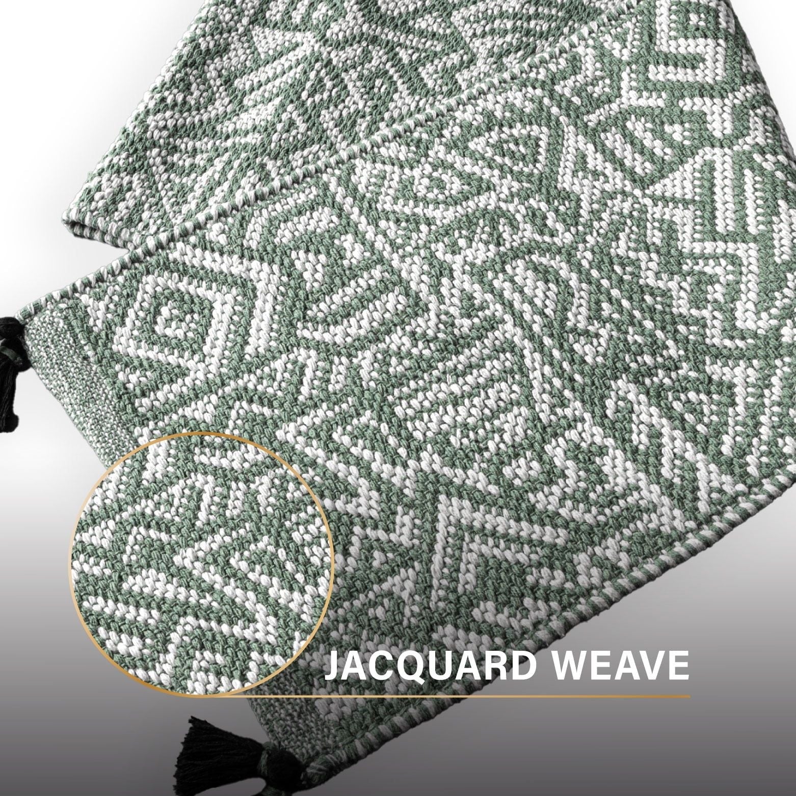 Thyme & Table 72" Table Runner, Green Maze EasyOptionXY LLC